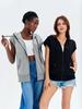 Women's Sleeveless Zip Up Hoodie Vest Loose Drawstring Lightweight Jacket with Pockets