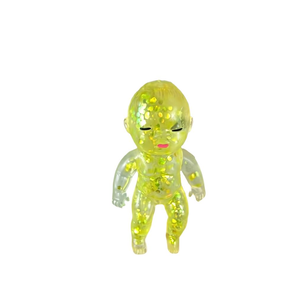 14cm Soft Glitter Doll Toy for Stress Relief and Sensory Play Suitable for Children and Adults Squeezable Figure Doll