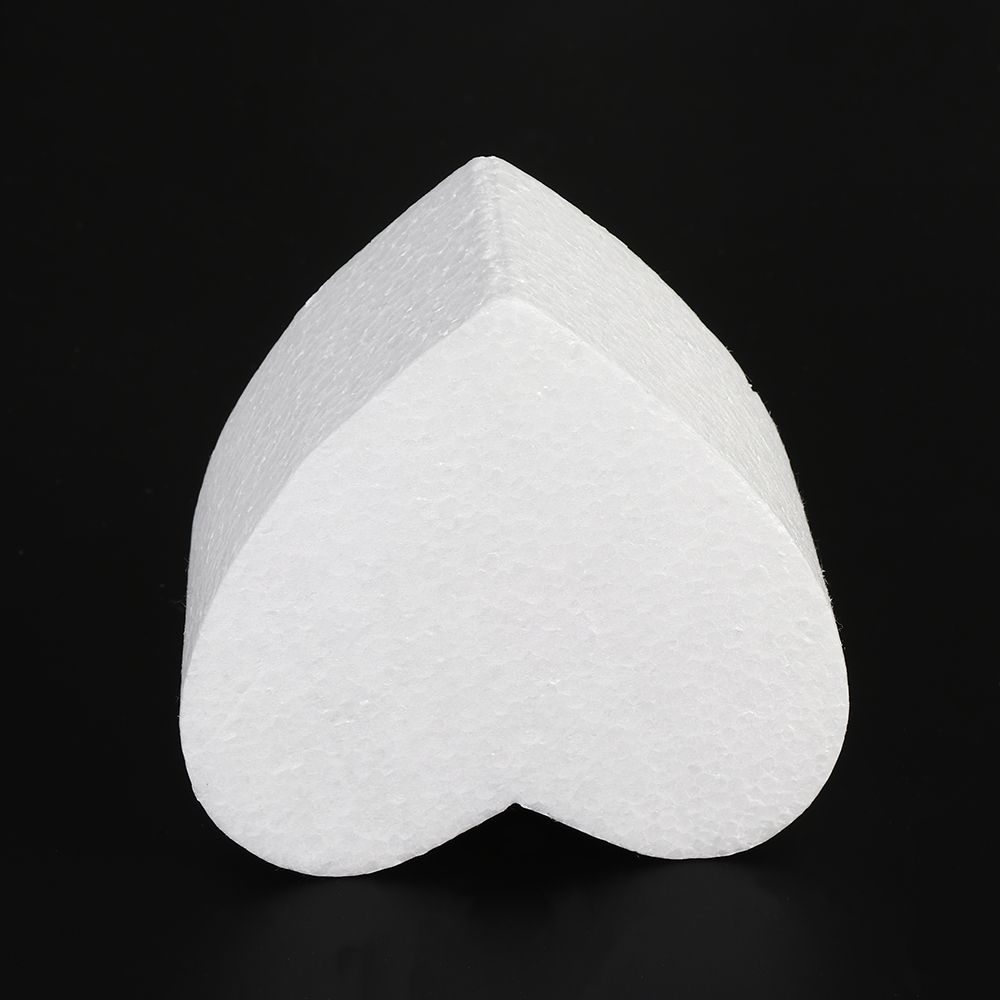Flower Decor Sugarcraft Party DIY Polystyrene Styrofoam Heart Shaped Practice Model Cake Foam Mould