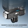 Для Insta360 X5/ACE/ACE PRO/ACE PRO2 Аксессуары Магнитное крепление-адаптер Алюминиевый сплав Быстросъемное крепление Адаптер крепления для камеры