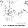 93210-07003 O-ring & 93106-09014 Oil Seal & 93210-33MG4 O-ring for Yamaha F60 60HP 69W Serial Outboard Engine