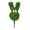 Artificial Bunny Topiary Plant 55cm Green Easter Bunny Topiary Tree Faux Bush Plants