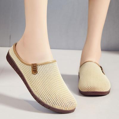 Новые летние тапочки Baotou с сеткой, удобные и дышащие сандалии для ношения тонкой повседневной обуви на улице