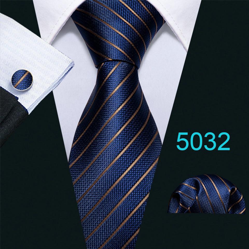 Мужской крутой полосатый галстук Barry.Wang, 8 видов дизайна, черный, синий, бирюзовый галстук, набор карманных квадратных запонок