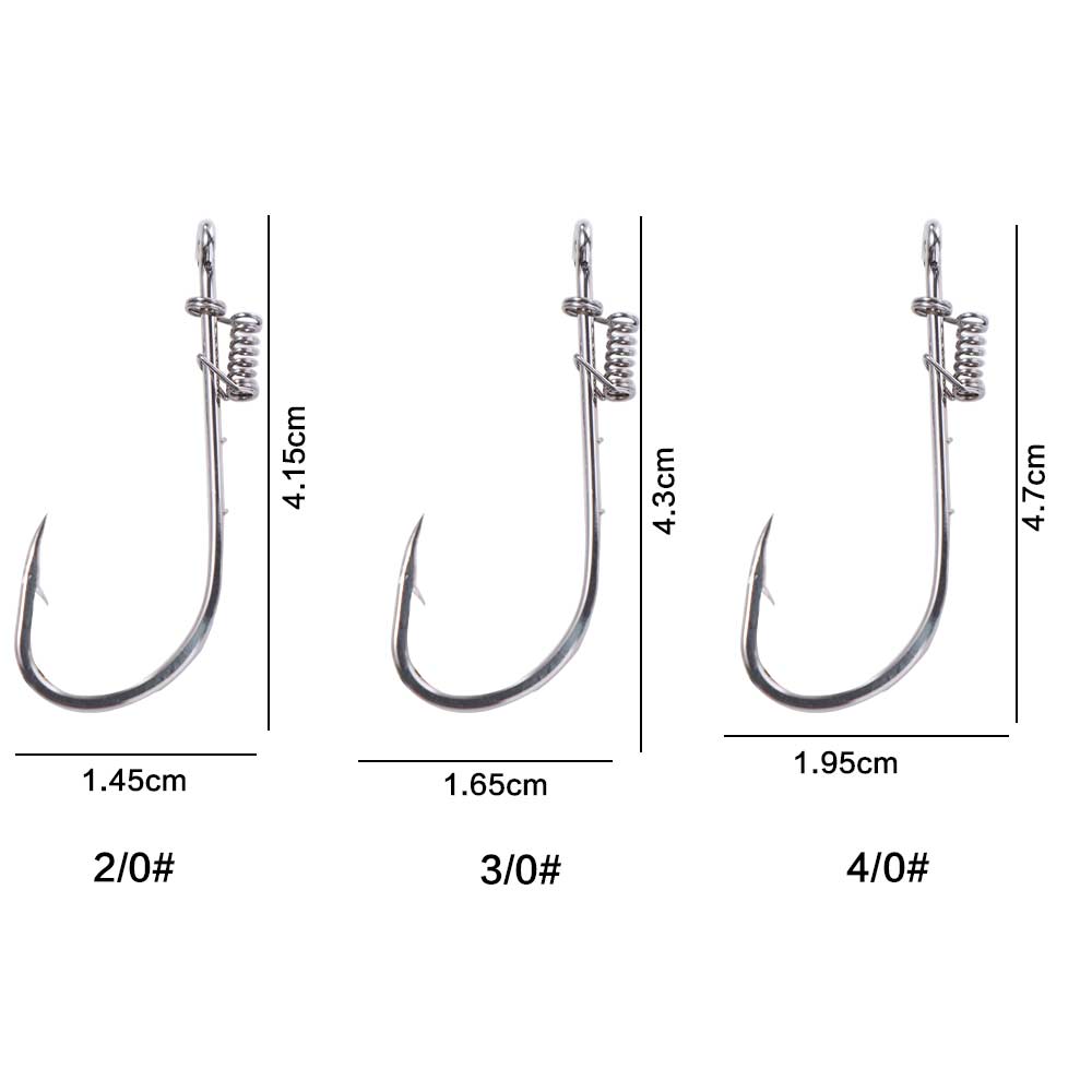 Single Hook Fishing Fixed Hooks Carbon Steel Barbed Fishhook Live Shrimp Fishing Hooks Live Bait