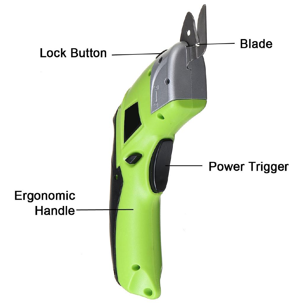 4 В Беспроводные перезаряжаемые электрические ножницы для ткани, кожаной ткани, нож для шитья, портновские ножницы, многоцелевые