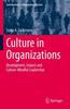 The Culture In Organizations : Development, Impact and Culture-Mindful Leadership Book