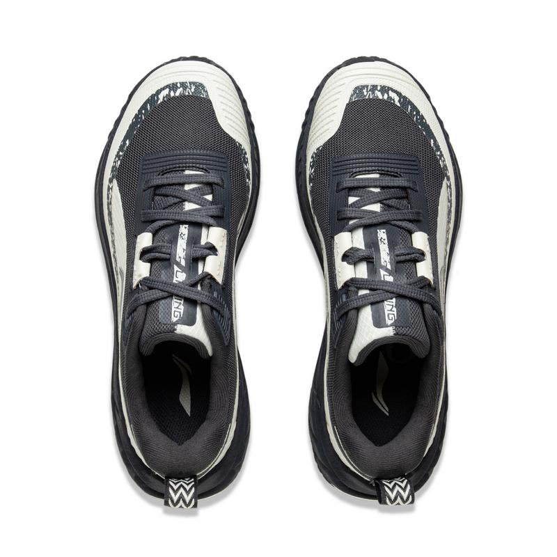 Li-Ning Yijie Lite 2.0 Comfortable Outdoor Wear Resistant Support Low Top Hiking Shoes Women Hiking Shoes White Black AHTU008-4