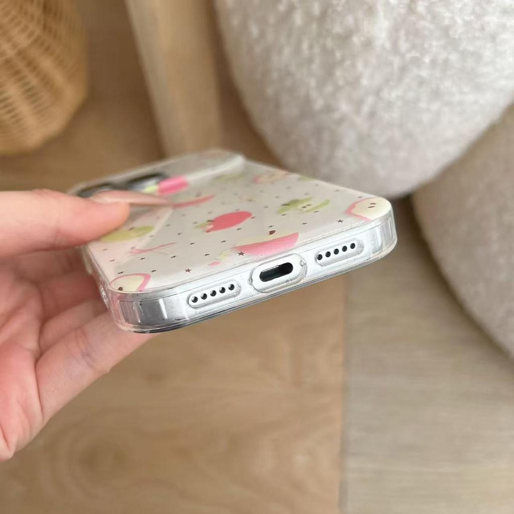 Двухслойный чехол IMD для iPhone 17 Pro Max - Стиль Apple Star Fresh для девушек