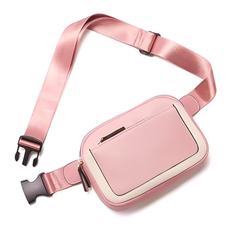Unisex PU Leather Crossbody Fanny Pack with Adjustable Strap