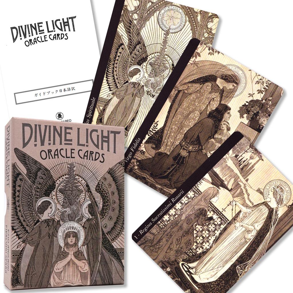 Authentic Divine Light Oracle Cards by Maria Ezio Anicini Instruction Manual (Japanese Included)