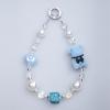 PICOCICI Cute Bear Heart Decor Beaded Bracelet Phone Hand Chain Anti-drop Lanyard