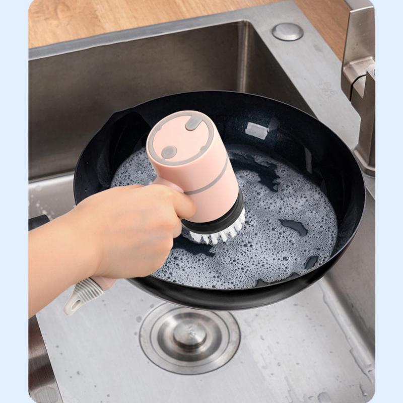 Электрическая щетка для чистки, автоматическая беспроводная щетка для мытья посуды, перезаряжаемая от USB, кухня