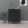 VidaXL Storage Cabinet, Black 80x35x101.5 Cm Steel