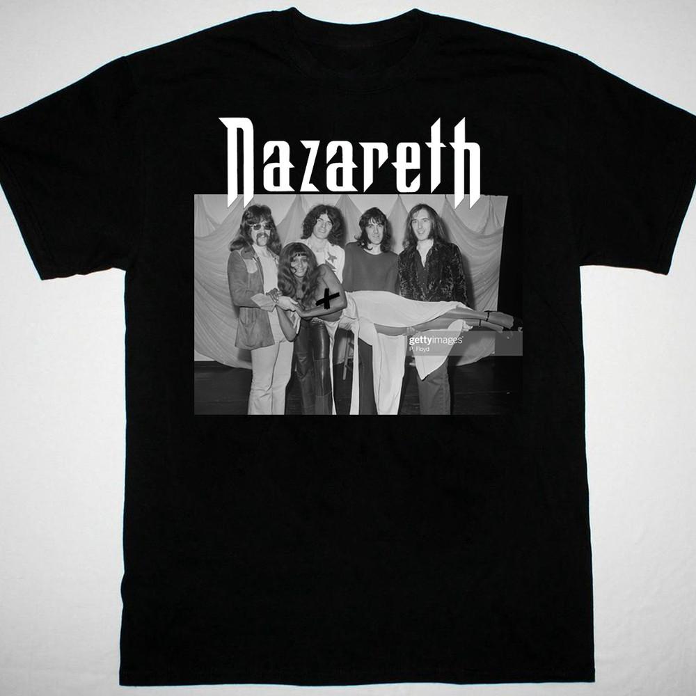 HOT NEW Nazareth band poster T-shirt black Short sleeve All Sizes XA964