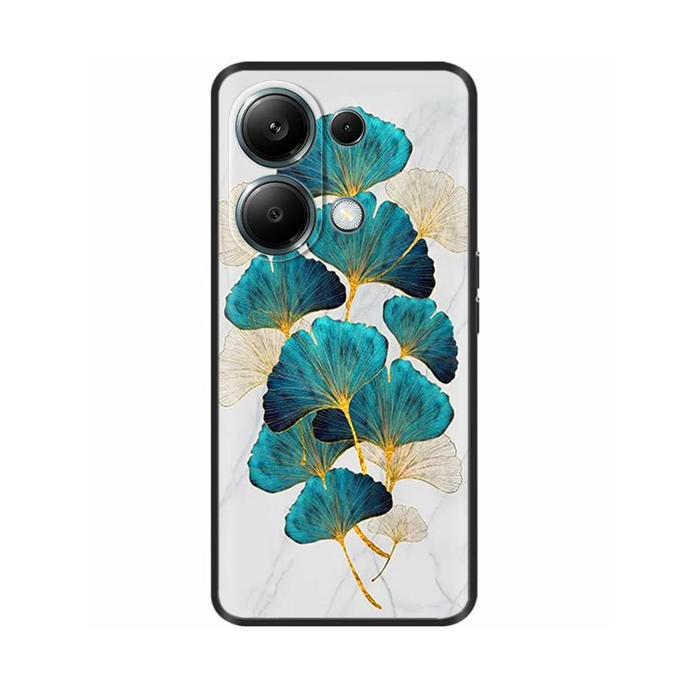 Для Xiaomi Poco M6 Pro Чехол Ударопрочный Силиконовый Крашеный Мягкий Чехол для Телефона Для Xiaomi Poco M6 Чехлы Для Xiaomi PocoM6 Pro Fundas