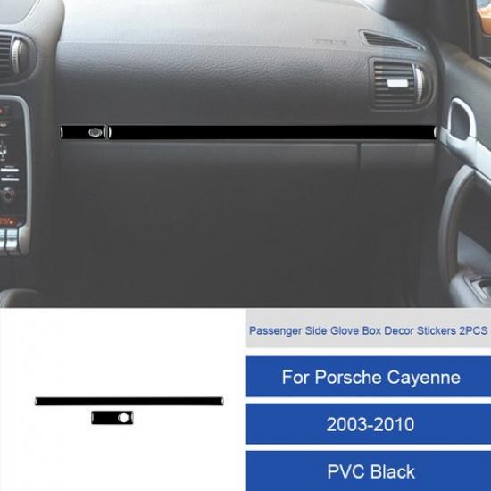 For Porsche Cayenne 2003-2010 Carbon Fiber Passenger Glove Box Panel Cover Strip