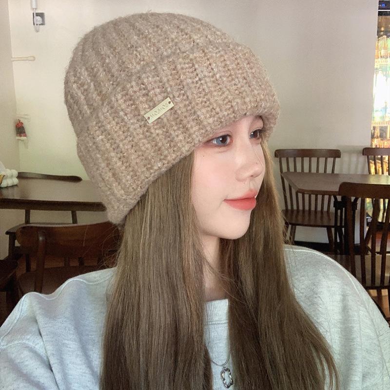 Ear Protection Warm and Cold Proof Knitted Hat  Large Head Circumference  Face Showing Small Wool Blended Japanese Cold Hat for Men