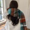 Scarf Female Winter Student Warm Versatile Fashion Patch Scarf Shawl Men's Trend