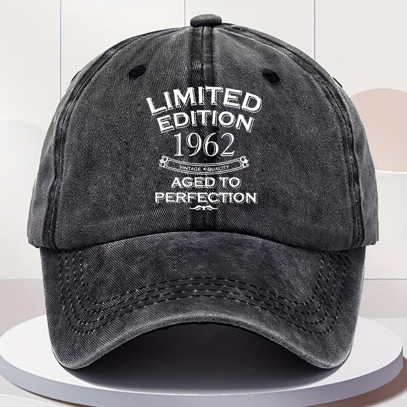 UnisexS Vintage Limited Edition Baseball Soft Breathable Adjustable Snapback Hat with Limited Edition Text Vintage