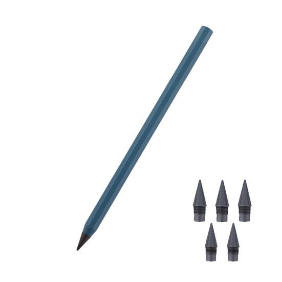 Металлический пишущий карандаш с многоразовым металлическим наконечником. Не требует чернил или заточки. Ручка для письма с плавным трением для архитекторов, художников. Карандаш с удобным захватом.