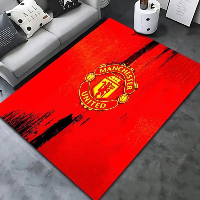 Ковер Manchester United F для гостиной, спальни, дома, украшение для дивана, нескользящий коврик для детских игр