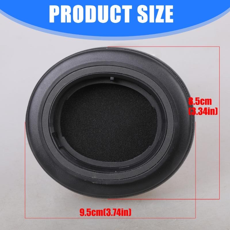 1Pair Earpads Leather Ear Pad Ear Cushions Cover Memory Foam Earmuffs for BH76 Plus Headsets