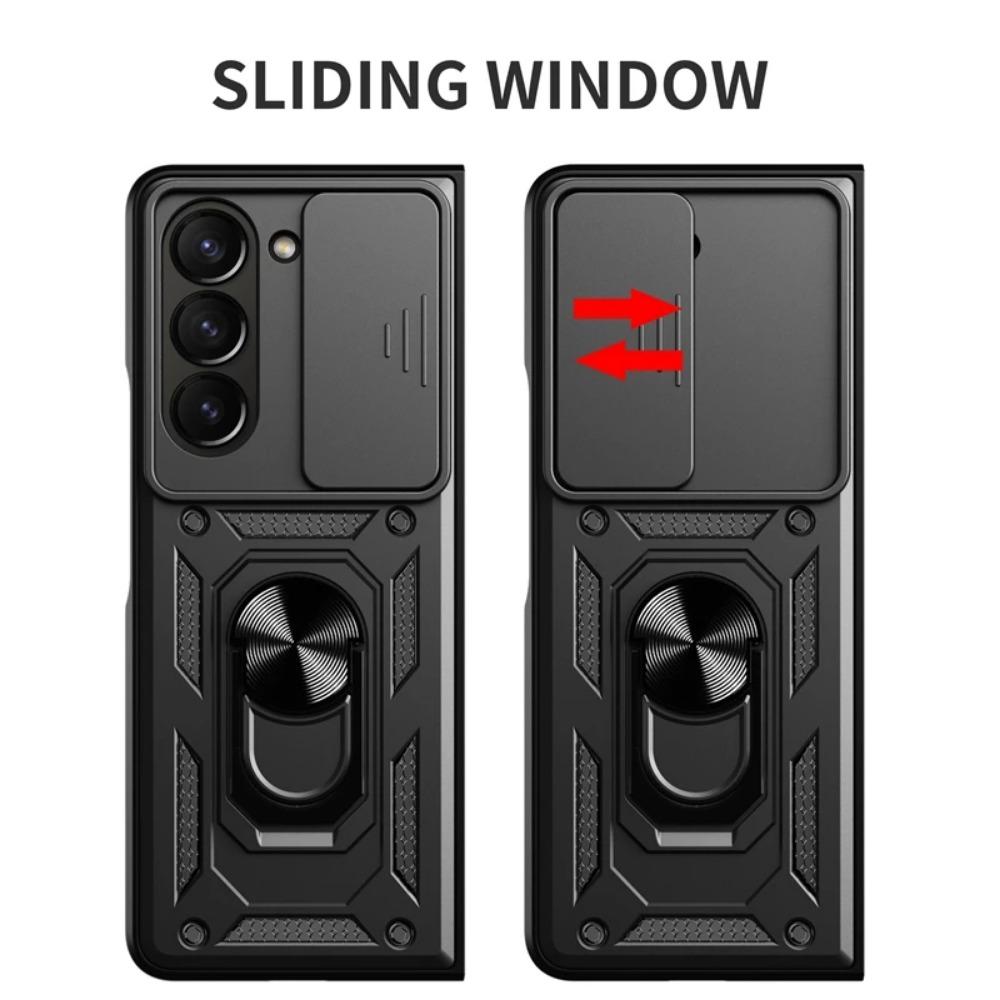 Ударопрочный чехол Armor для Samsung Galaxy Z Fold 6 5 4 3 5G защитный чехол с кольцом магнитный держатель бизнес полная защита чехол