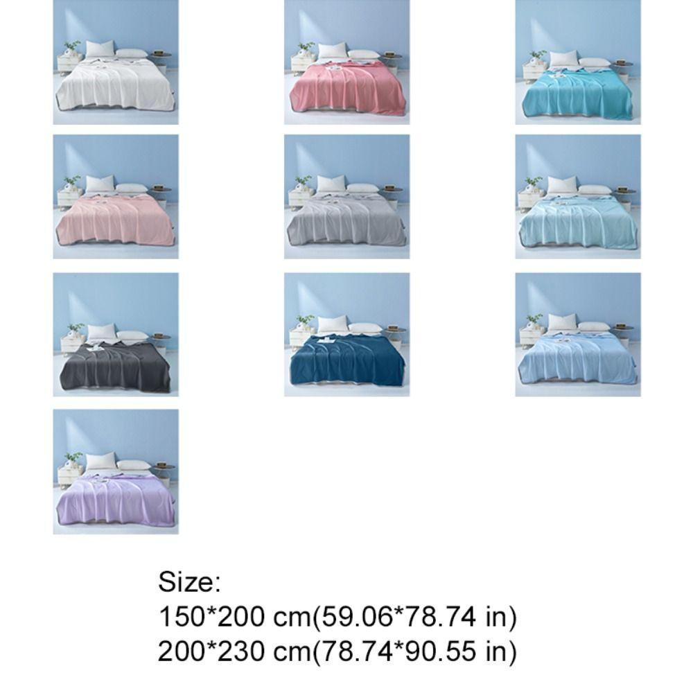 Thin Breathable Air-conditioning Comforters Machine Washable Throw Blanket  Dormitory