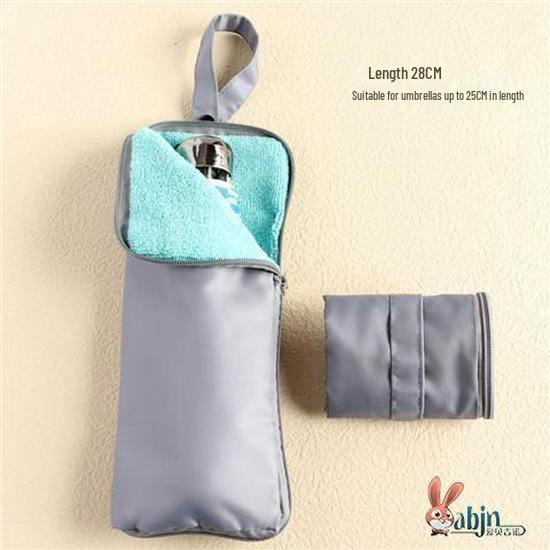 Waterproof Portable Umbrella Storage Bag: Absorbent, Handheld, Hanging Pouch for Wet Umbrellas