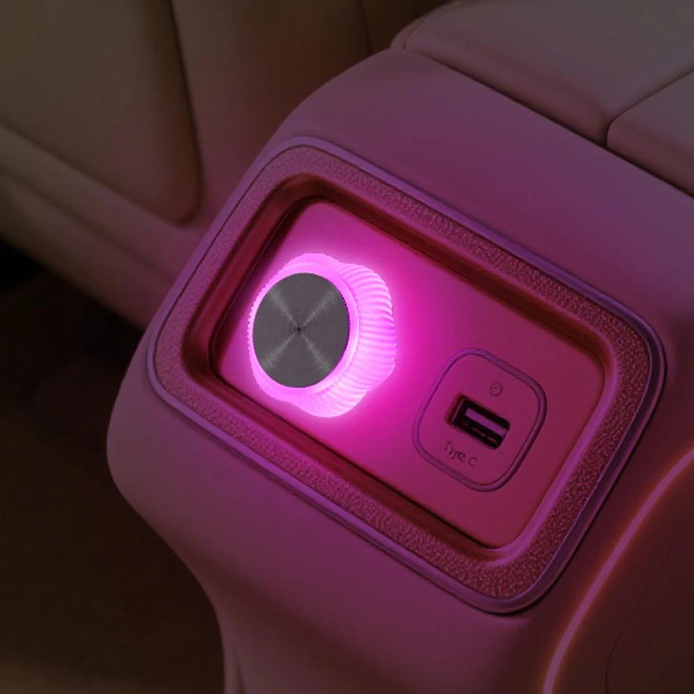Новая автомобильная подсветка салона беспроводная USB бесплатная светодиодная подсветка салона автомобиля дышащий свет автомобиля беспроводная модификация цветная ночная подсветка
