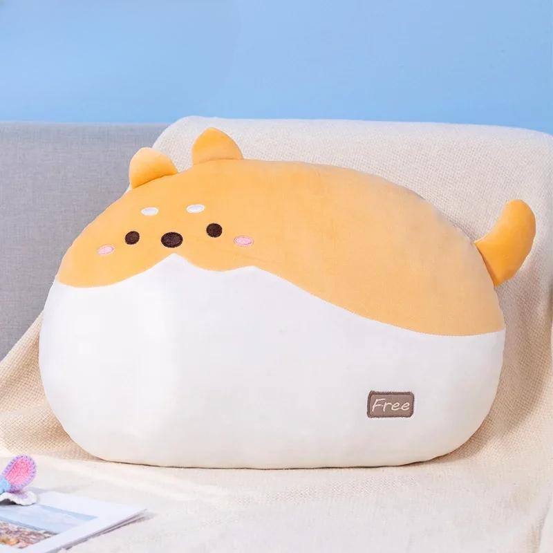 Подушка в форме ягненка Q-образной формы, подушка-кошка, розовый кролик, плюшевая кукла, спящая в кровати, подарок на день рождения для детей