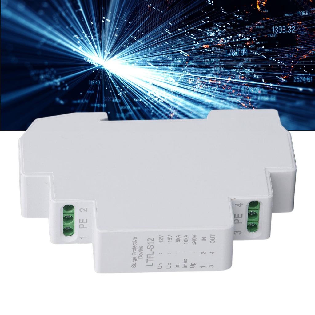Устройство защиты от перенапряжения IP20 12 В 5-10 кА RS485 Сигнал управления Модуль разрядника от перенапряжения