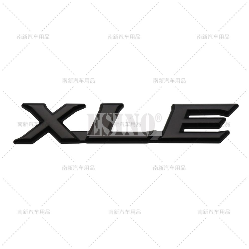 OAOV1 Car Styling 3D LE XLS XLE Car Metal Alloy RearTrunk Fender Adhesive Badge Body Tailgate Displaceme Emblem For Toyota Sienna