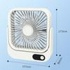 Portable Magnetic Travel Fan 8-24H Runtime Rechargeable and Plug-In Table Fan Small Personal Fan
