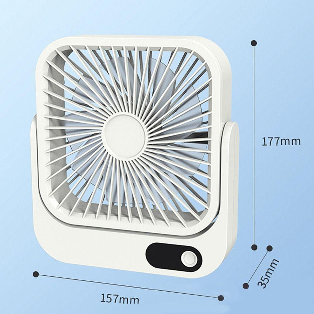 Portable Magnetic Travel Fan 8-24H Runtime Rechargeable and Plug-In Table Fan Small Personal Fan