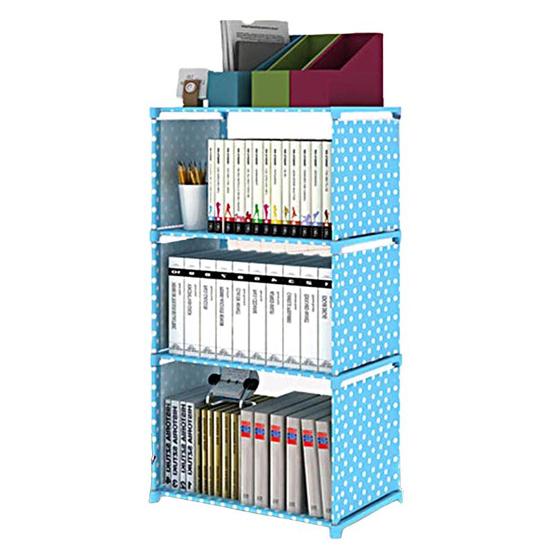 1 шт. Книжная полка 4/5 ярусов Стойка для демонстрации книг Большая вместимость Органайзер для игрушек Полка для мелочей Легкая сборка Сделай сам Многоярусный Простой держатель для книг