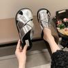 Ретро универсальные ленивые сандалии в стиле пустоши 2024 лето новая нишевая дизайнерская сумка на голову полушлепанцы женская обувь