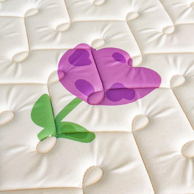 Латексный спальный коврик для матери и ребенка, трехсекционное покрывало с крутым латексным матрасом с шелковой подкладкой, защитный чехол