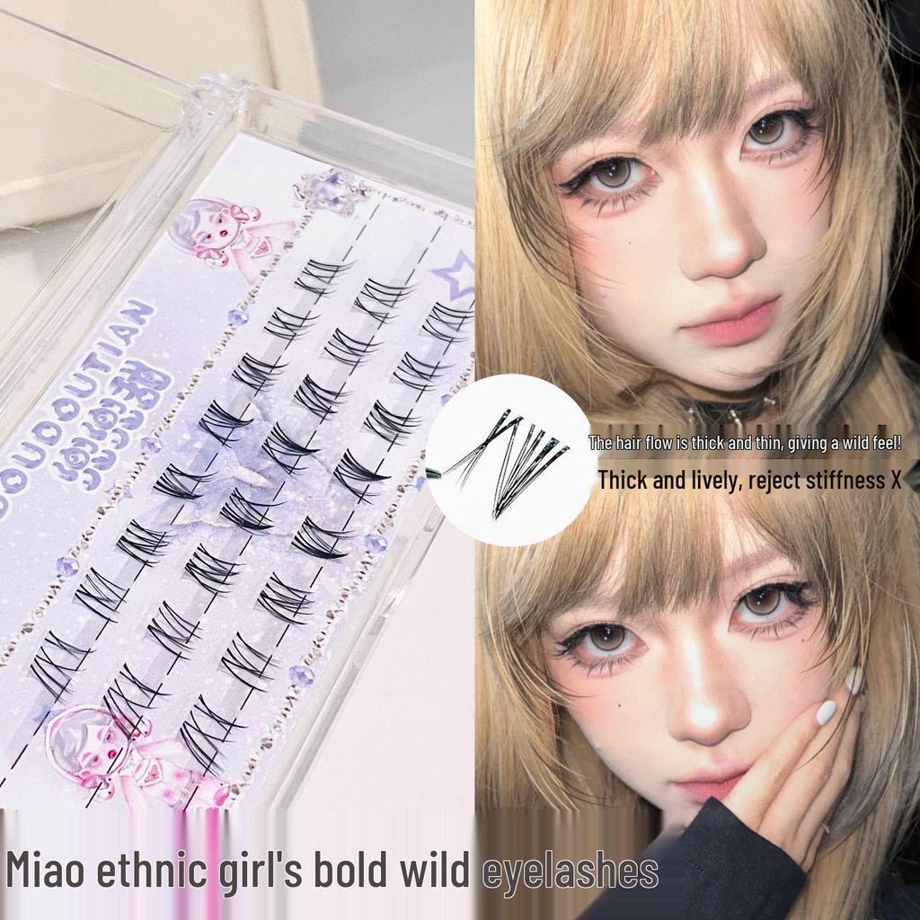 Dou Dou Сладкая Девушка Мяо Натуральные Густые Нижние Ресницы - Фотогеничные, Имитирующие, Богатый и Дикий Эффекты