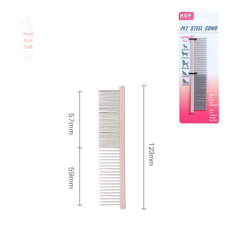 Расческа из стали для удаления колтунов и блох у домашних животных - расческа с густыми зубьями для собак и кошек