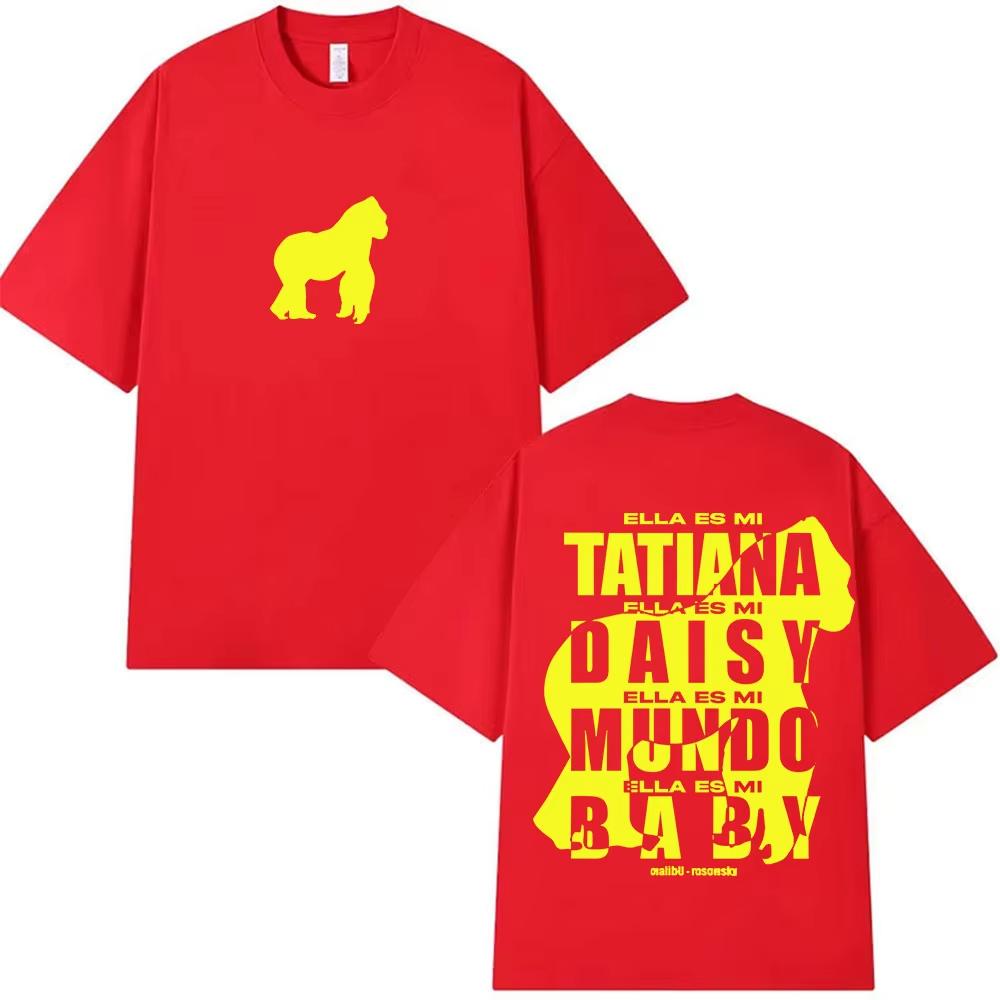 2026 Rapper Rusowsky Daisy Tour 2025 Graphic T Shirt Mens Vintage ONeck Cotton Tshirts Summer Fashion Clothing Tshirt