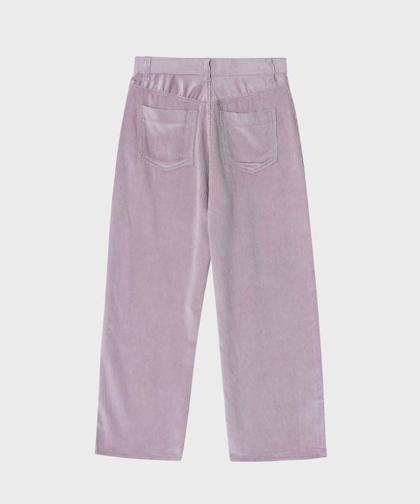 NOIRER FOR WOMAN Tencel-Ribbed Wide Pants (Lavender Pink)