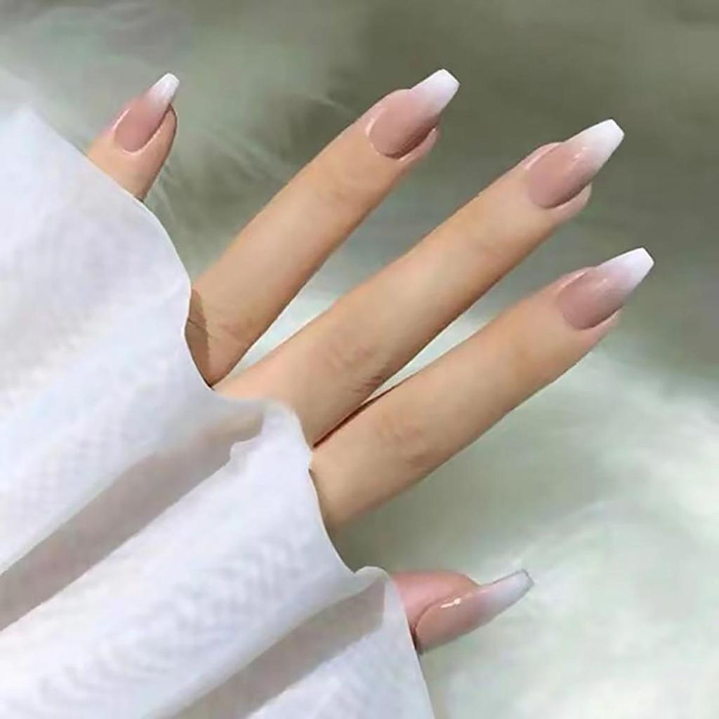 Съемные наклейки для нейл-арта в европейском и американском стиле - Простые, носибельные накладные ногти