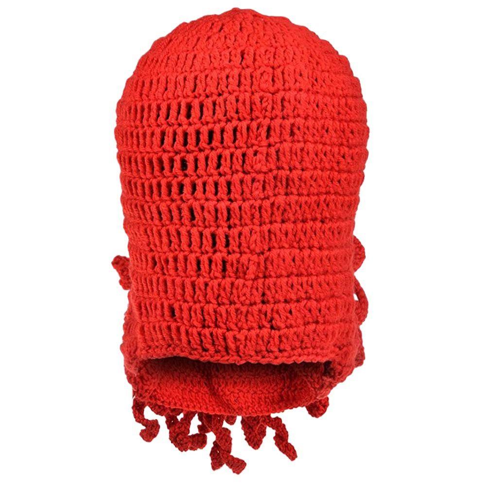 Beard Balaclava Hat Halloween Ski Cap Funny Knitted Beanie Outdoor Sports