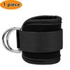 1PC Adjustable D-Ring Ankle Wrist Cuffs Padded Strap Brace Support Gym Workouts Kickback for Cable Machine Legs Glutes Exercises