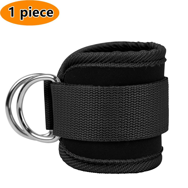 1PC Adjustable D-Ring Ankle Wrist Cuffs Padded Strap Brace Support Gym Workouts Kickback for Cable Machine Legs Glutes Exercises