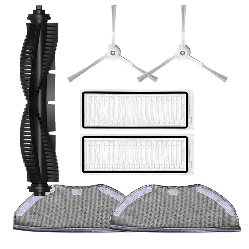 Запасные части для пылесоса, аксессуары, HEPA-фильтр, швабра, центральный рулон, основная щетка, тряпка, роботизированная для Qihoo 360 S9