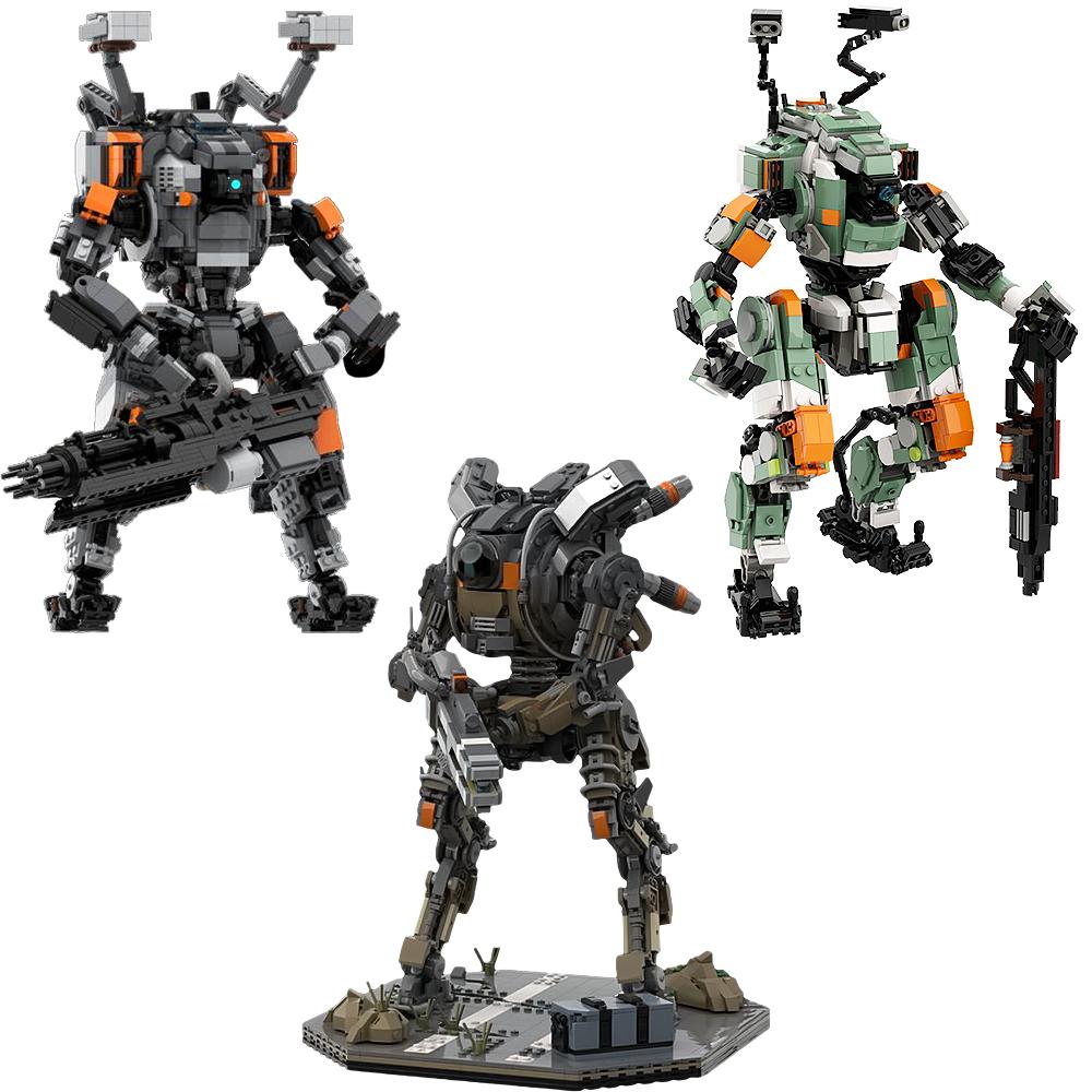 Gobricks BT-7274 Титан класса Vanguard Строительные блоки Игра Титан Titanfall 2 FS-1041 Титан Строительные блоки Игрушка Подарок Ребенку