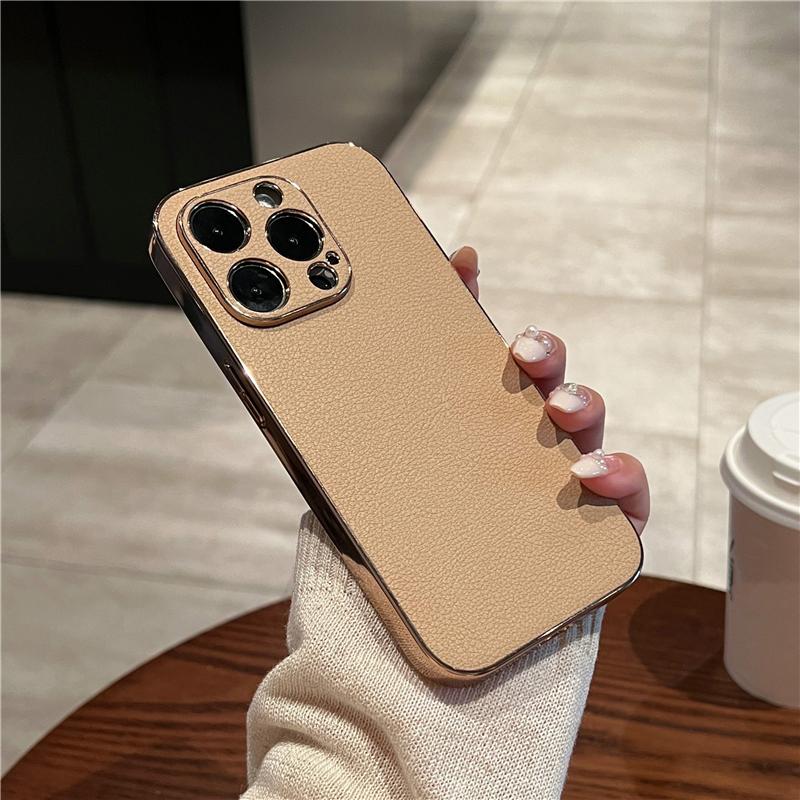 Кожаная рамка с защитой объектива, чехол для телефона для Iphone 14 13 12 11pro Max 14pro Max Plus, ультратонкий противоударный чехол-бампер